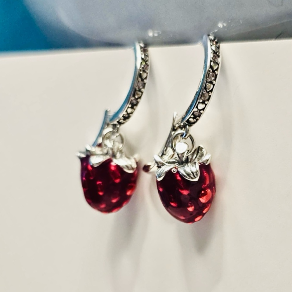 Sterling Silver Hoop Earrings - Picture 3 of 3